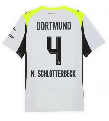 Borussia Dortmund Nico Schlotterbeck #4 Replik Auswärtstrikot 2025-26 Kurzarm